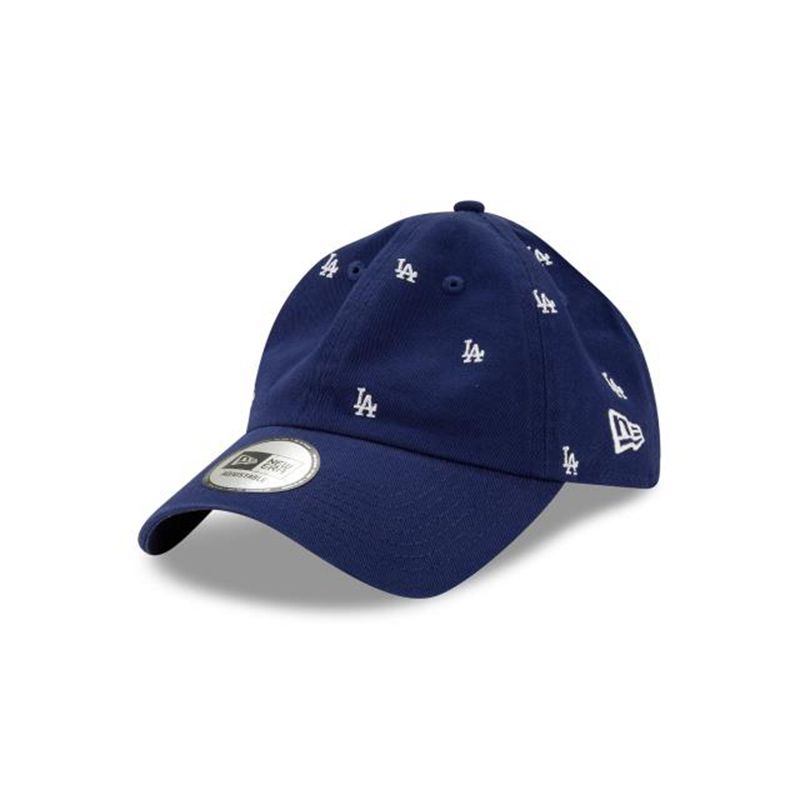 MLB Los Angeles Dodgers All Over Logo Casual Classic Adjustable (WAS0189) - Blue New Era Caps